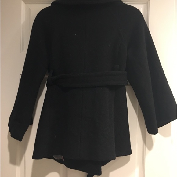 J. Crew black small 2 pea coat jacket - Picture 4 of 6